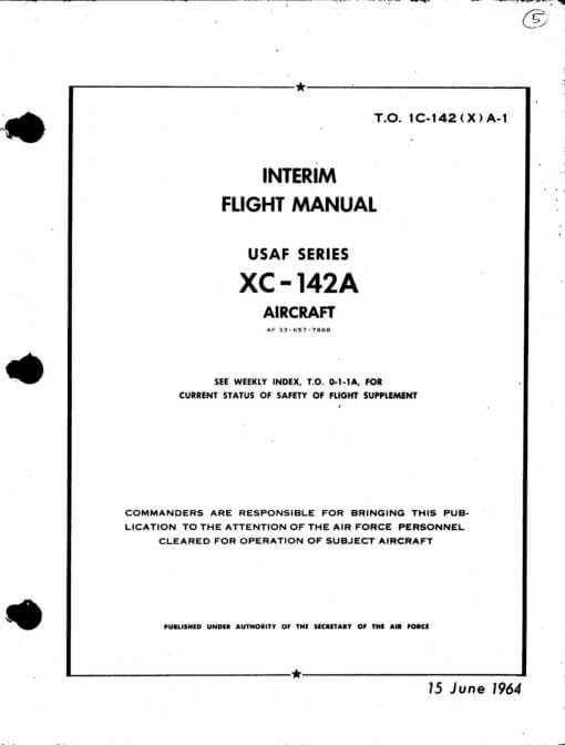 Flight Manual for the Bell X-22A