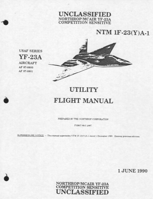 Flight Manual for the Northrop YF-23