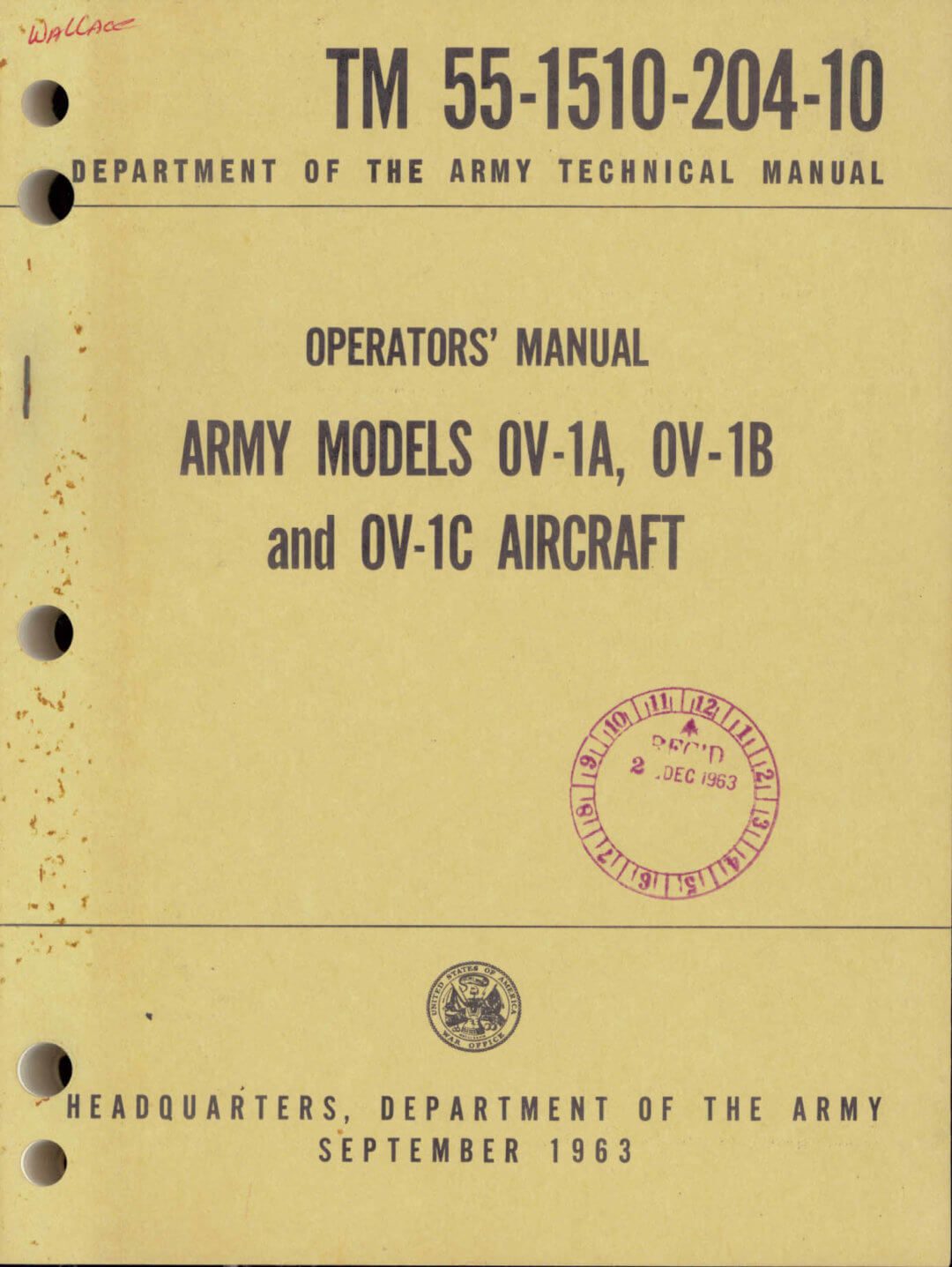 GRUMMAN OV-1 MOHAWK - Flight Manuals