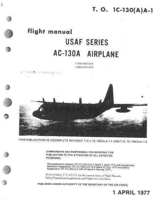 Flight Manual for the Lockheed C-130 Hercules