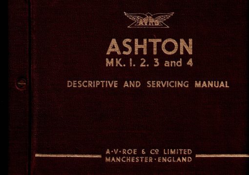 Flight Manual for the Avro Ashton