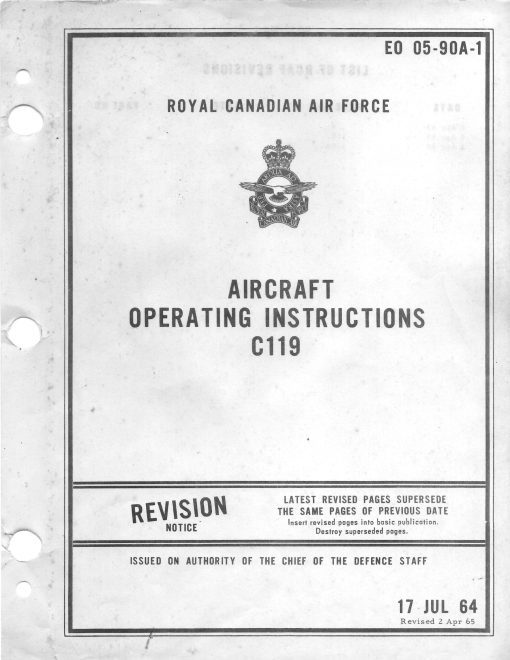 Flight Manual for the Fairchild C-119 Flying Boxcar