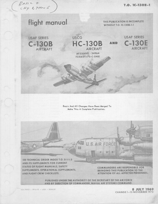 Flight Manual for the Lockheed C-130 Hercules