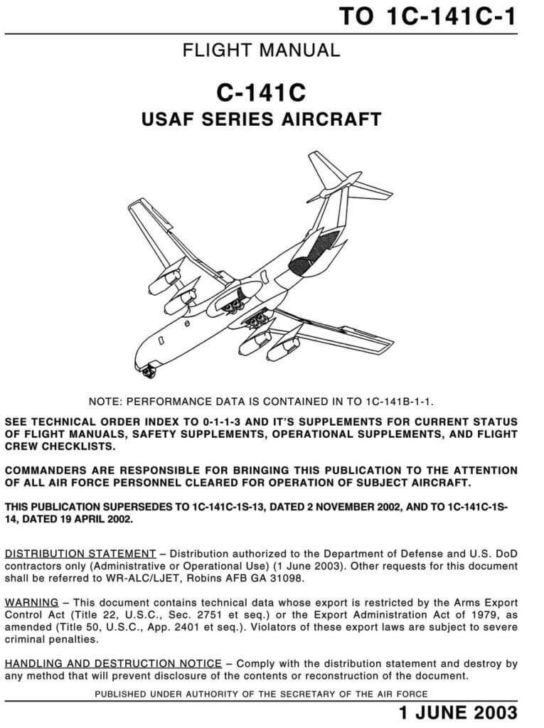 LOCKHEED C-141 STARLIFTER - Flight Manuals