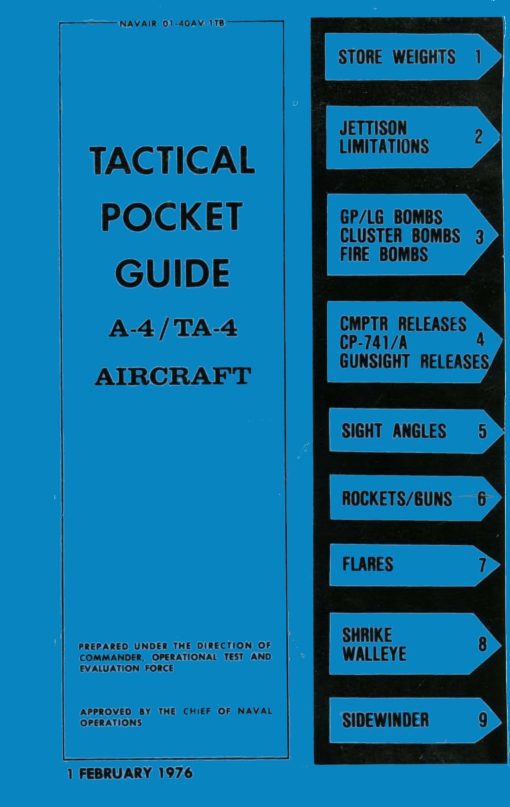 Flight Manual for the Douglas A-4 Skyhawk