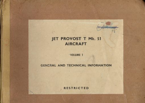 Flight Manual for the BAC Jet Provost