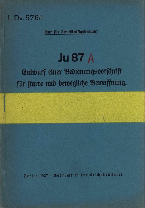 Flight Manual for the Junkers Ju87 Stuka