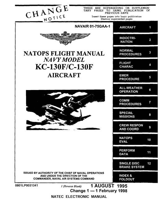 Flight Manual for the Lockheed C-130 Hercules