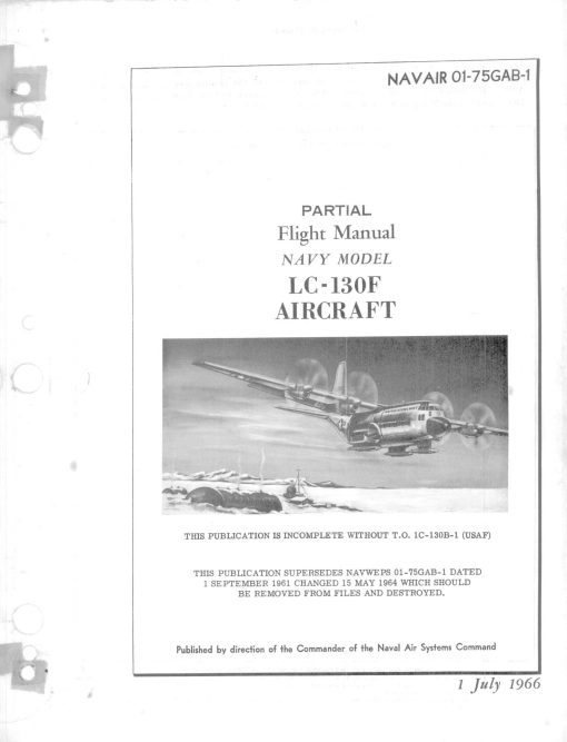 Flight Manual for the Lockheed C-130 Hercules