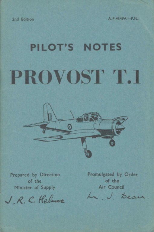 Flight Manual for the Percival Provost