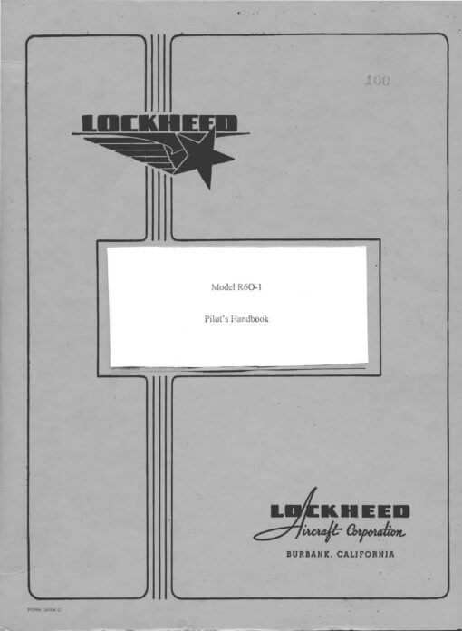 Flight Manual for the Lockheed R6O Constitution