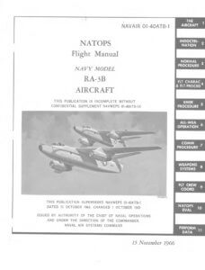 Flight manual for the Douglas A-3 Skywarrior