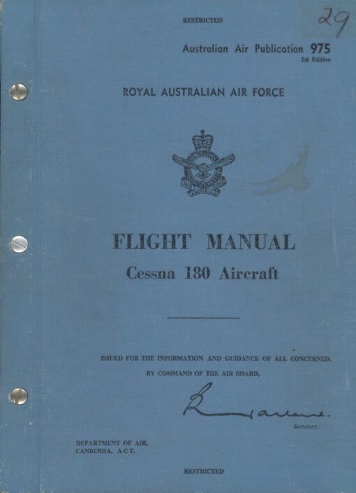 Flight Manual for the Cessna 180 and 185