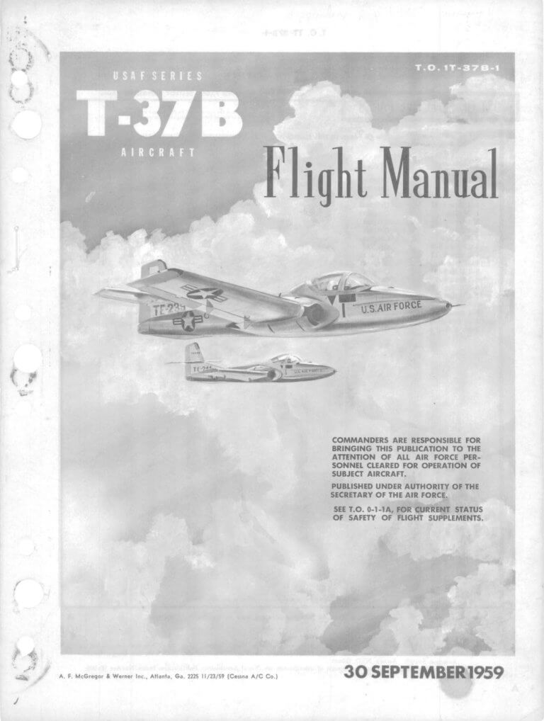 CESSNA T-37 TWEET - Flight Manuals