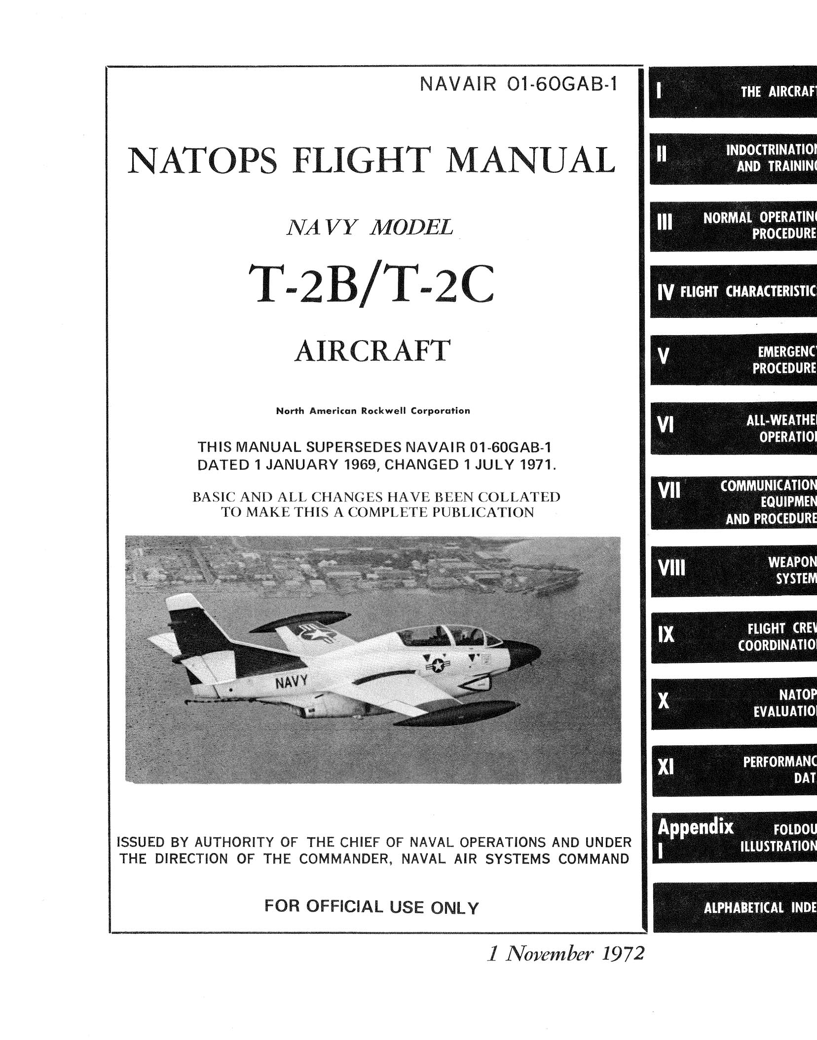 NORTH AMERICAN T-2 BUCKEYE - Flight Manuals