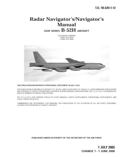 Flight Manual for the Boeing B-52 Stratofortress