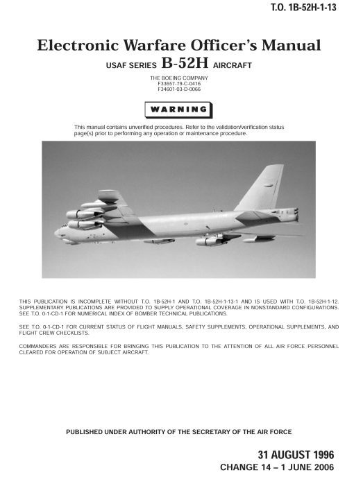 Flight Manual for the Boeing B-52 Stratofortress