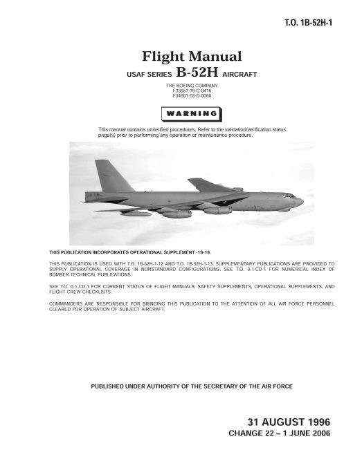 Flight Manual for the Boeing B-52 Stratofortress