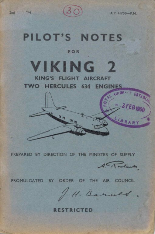 Flight Manual for the Vickers Viking