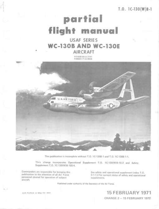 Flight Manual for the Lockheed C-130 Hercules