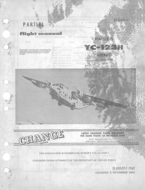 Flight Manual for the Fairchild C-123 Provider