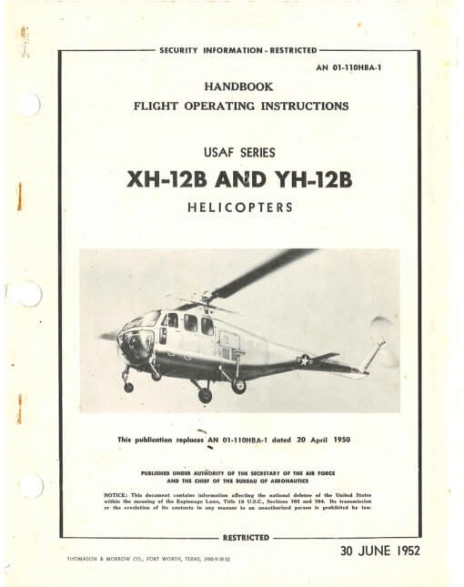 Flight Manual for the Bell Model 48 XH-12