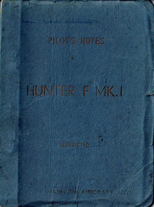 Flight Manual Pilots Notes for the Hawker Hunter