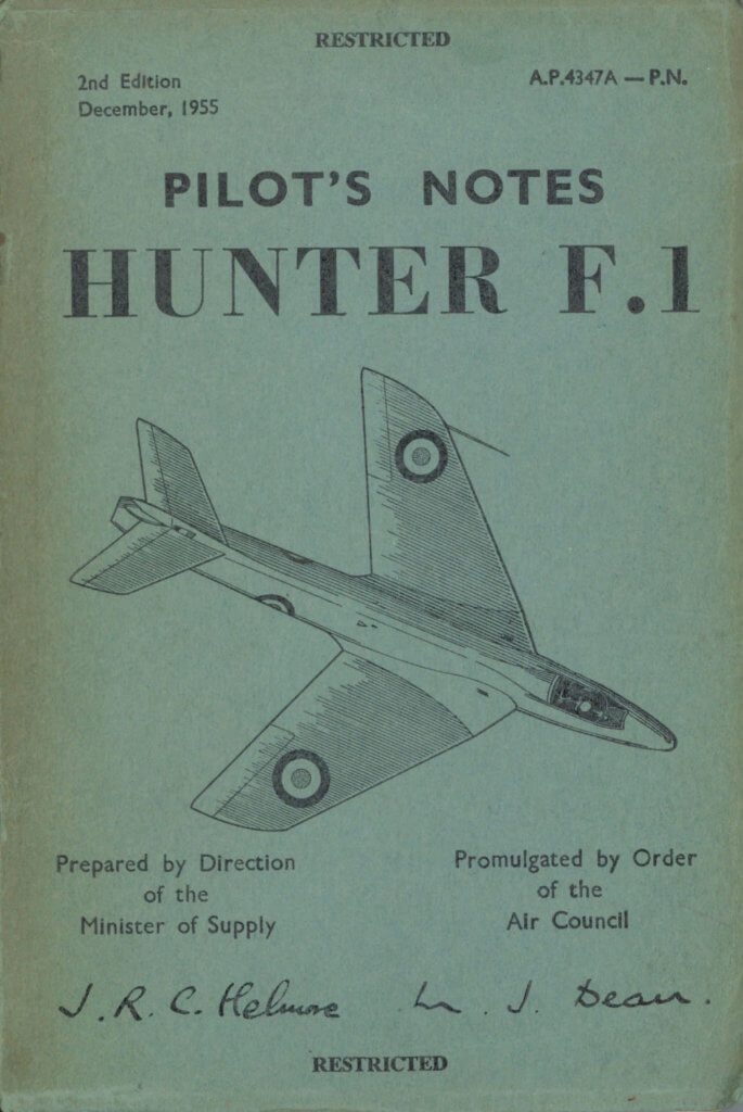 HAWKER HUNTER - Flight Manuals