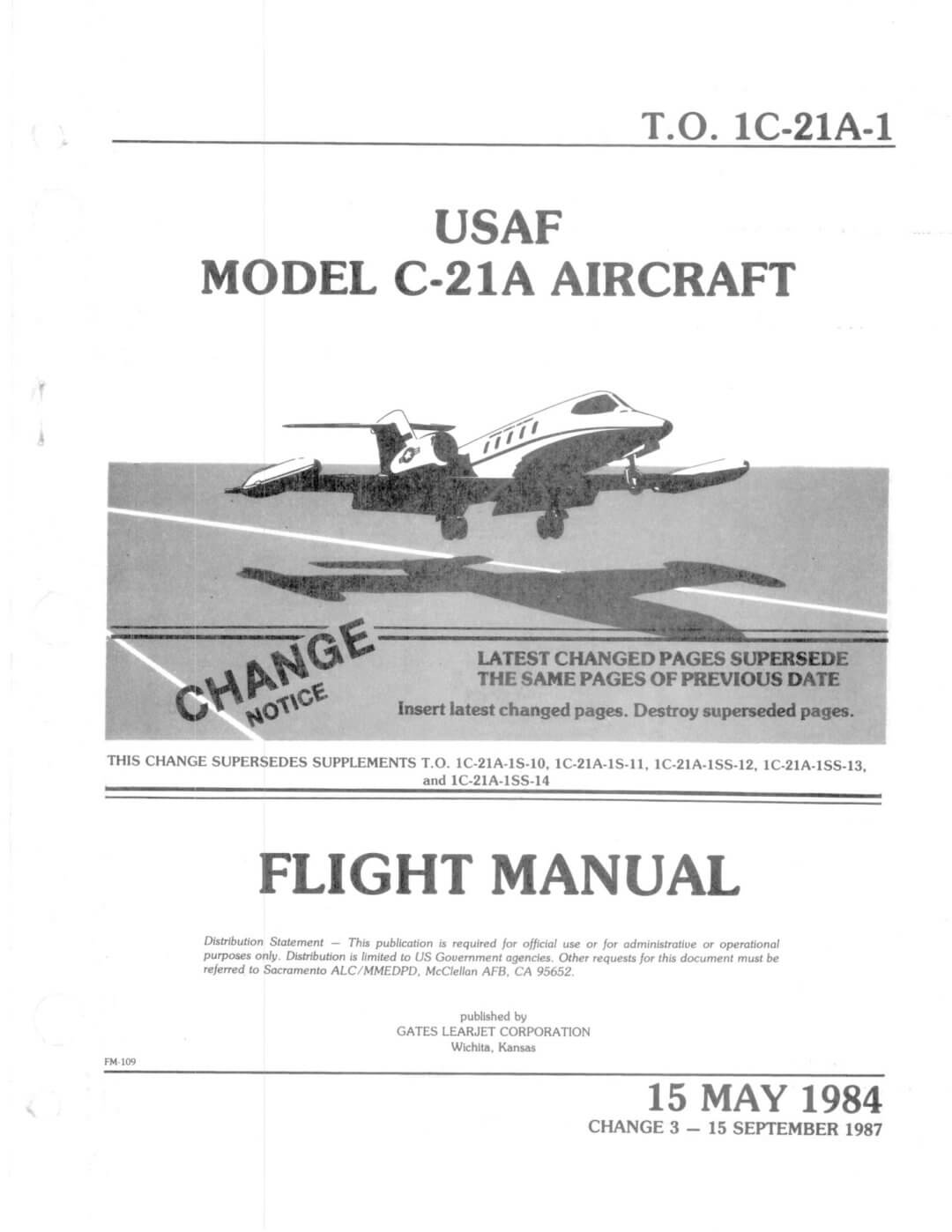 LEARJET C-21A - Flight Manuals