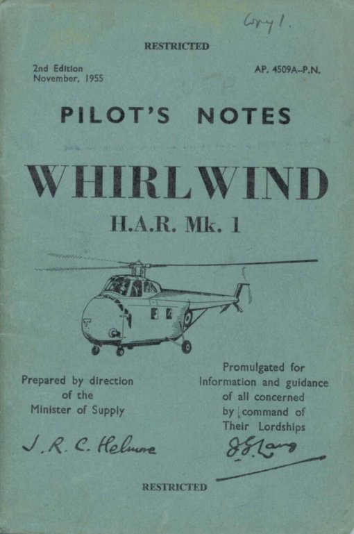 Flight Manual for the Westland Whirlwind