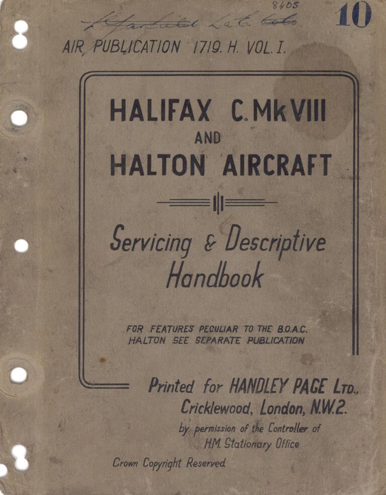 HANDLEY PAGE HALIFAX - Flight Manuals