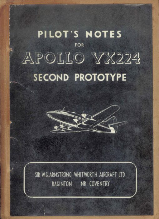 ARMSTRONG WHITWORTH APOLLO - Flight Manuals