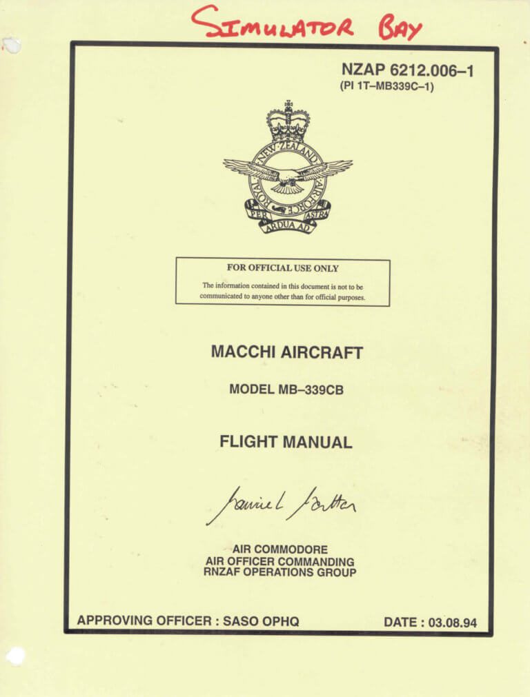 MACCHI MB.339 - Flight Manuals