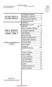 Sea King ASaC7 Flight Reference Cards-Rear-cover - Flight Manuals