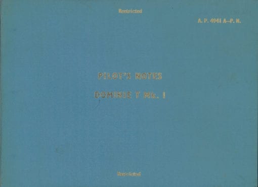 Flight Manual for the De Havilland DH125 and Dominie