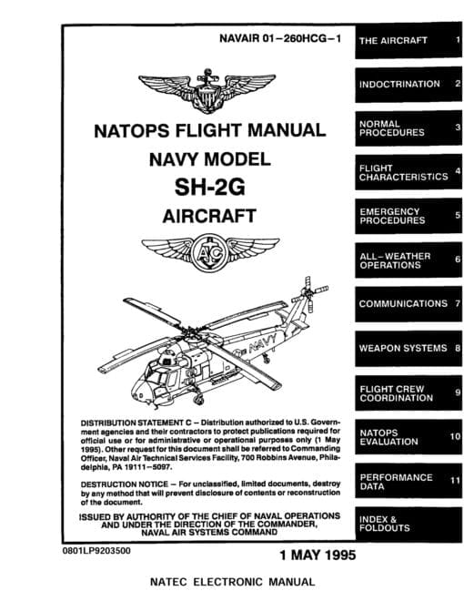 Flight Manual for the Kaman SH-2 Seasprite