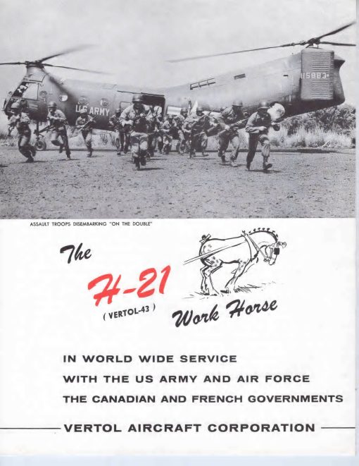 Flight Manual for the Piasecki H-21 helicopter Vertol 44