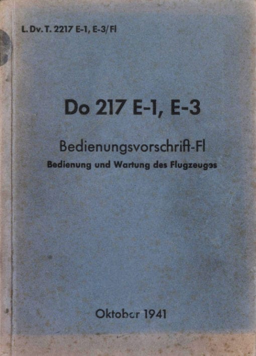 Flight Manual for the Dornier Do217