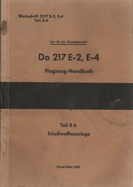 Flight Manual for the Dornier Do217