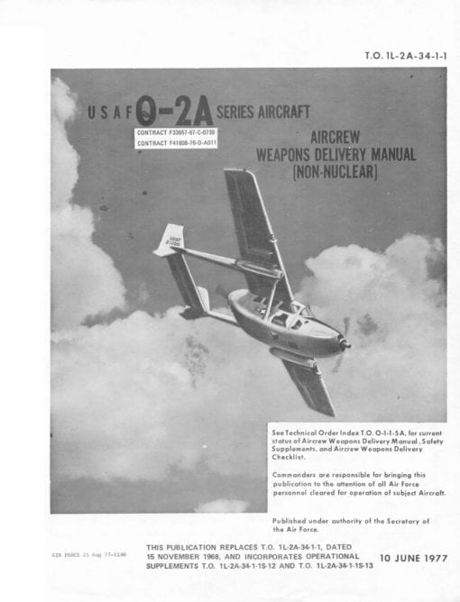 Flight Manual for the Cessna O-2 ( 337 Skymaster )