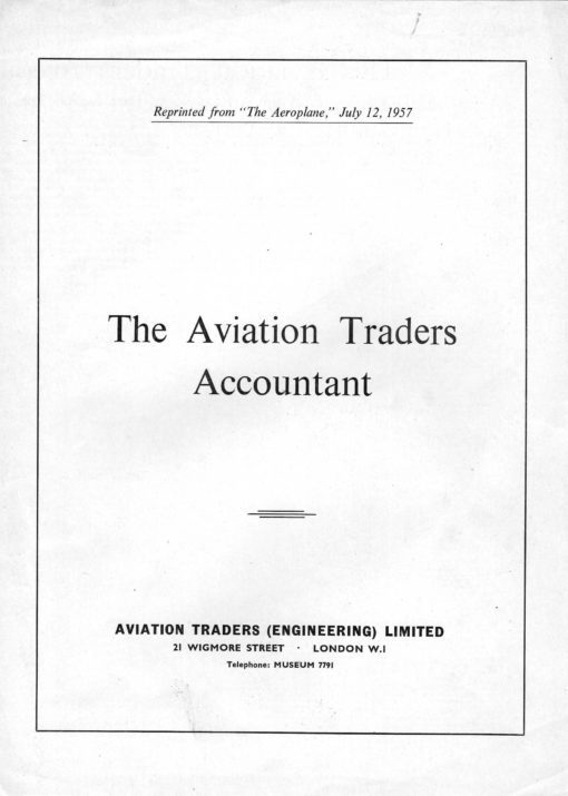 Flight Manual for the Aviation Traders Accountant