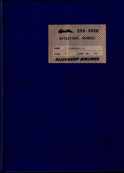 Flight Manual for the Martin 2-0-2