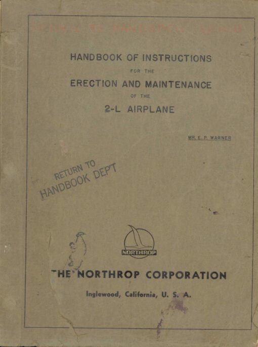 Flight Manual for the Northrop Gamma and Douglas model 8A-5