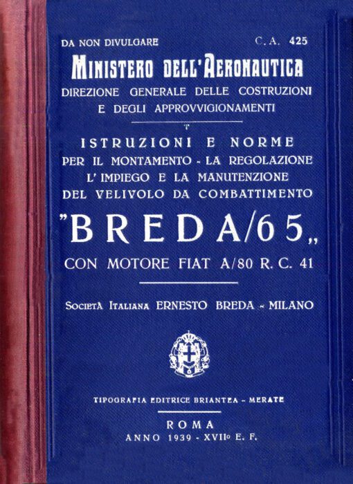 Flight Manual for the Breda 65