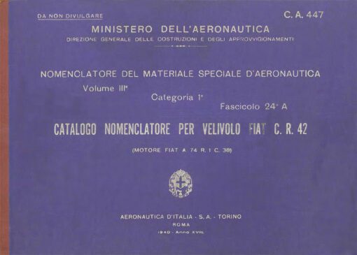 Flight Manual for the Fiat CR.42