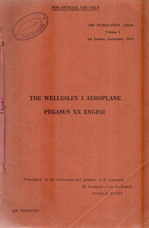 Flight Manual for the Vickers Wellesley