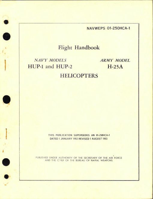 Flight Manual for the Piasecki H-25 Retreiver