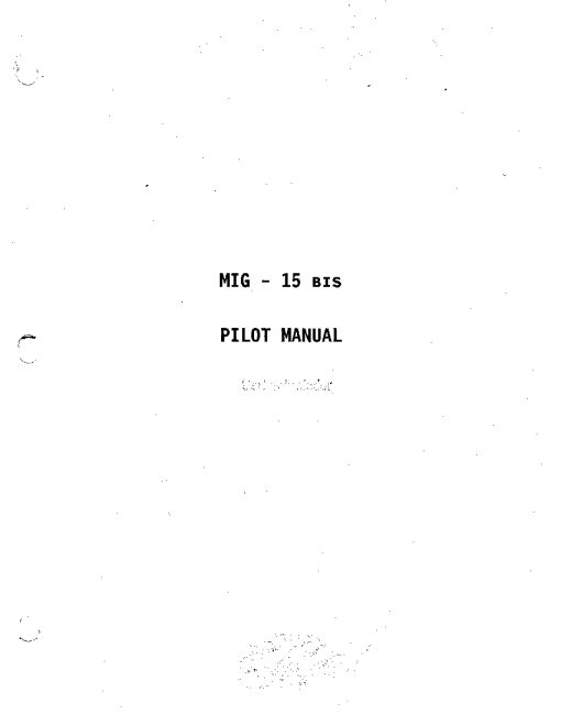 Flight Manual for the MIG-15