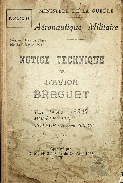 Flight Manual for the Breguet 14