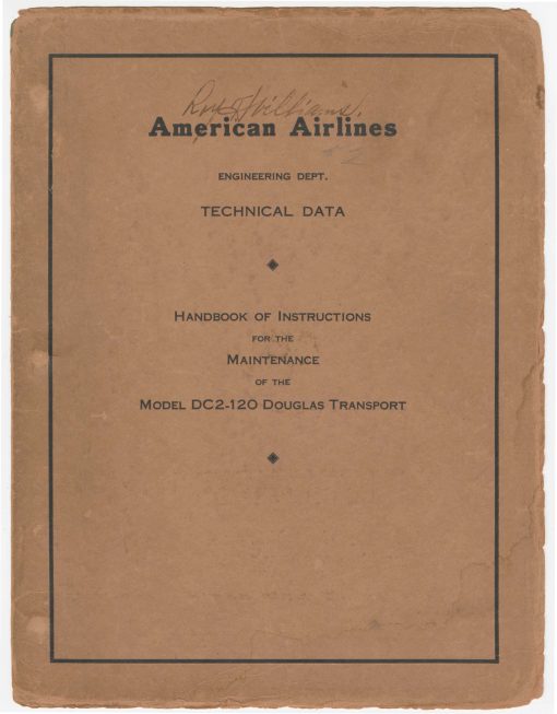 Flight Manual for the DC-1 and DC-2